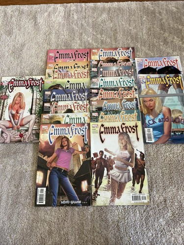 Emma Frost #1-18 komplett 18 komplette Auflage VF/NM Marvel Comic weiß Queen