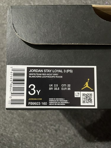 Nike Jordan Stay Loyal 3 (PS) Boys Size 3Y red and white FB9923-160 - Picture 2 of 11