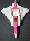 Vintage 1995 Saban MMPR Pink Power Ranger Plane Ninjazord Crane Vehicle Jet