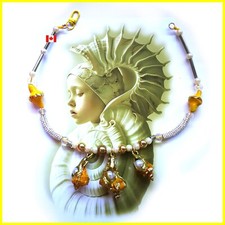 Necklace Woman Jewelry Pearl Shell Luxury Ceramic Jewel Pendant Charm Jewellery