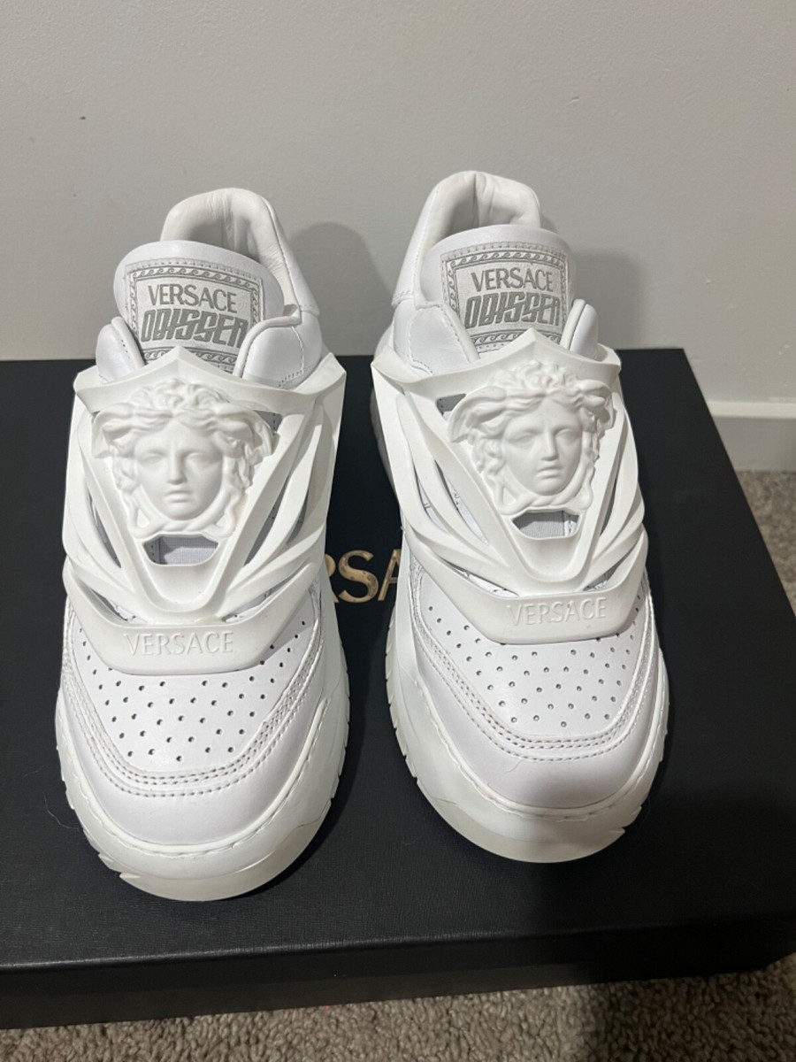 【VERSACE】Odisseaロートップスニーカー Versace Odissea Women White Sneakers New | eBay