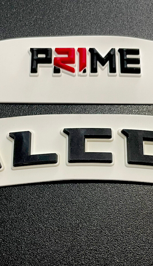 Falcons/Prime21 3D Speed Bumpers, for a Full Size Football Helmet.