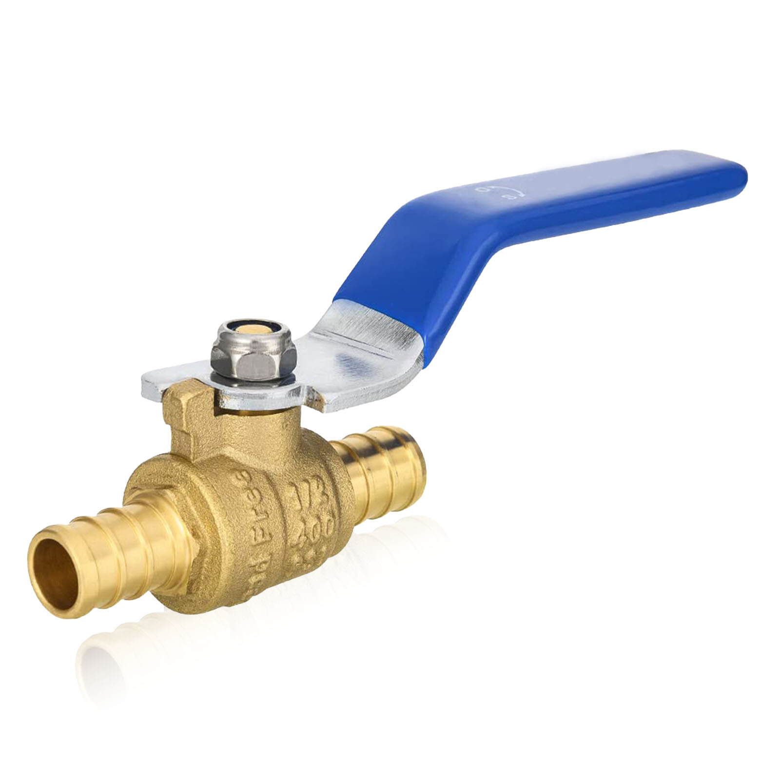 EFIELD PEX Ball Valve 1",1/2", 3/4" Shut Off Valve Blue Handle Brass Lead Free
