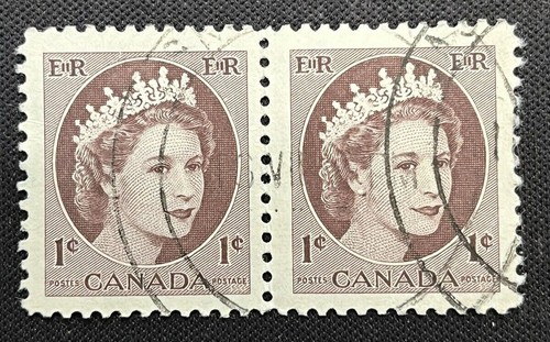 1954 Canada #337 1c Queen Elizabeth II Stamps