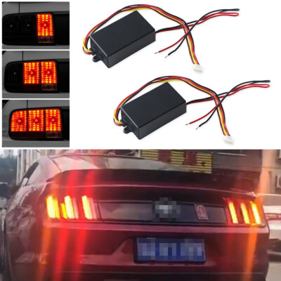 Universal Sequential LED Tail Brake Turn Signal Blinker Light Lamp Module Kit