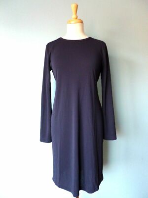 Cache Cache Belgian Design Dark Purple Stretchy String Tie Back Top Dress 1 M