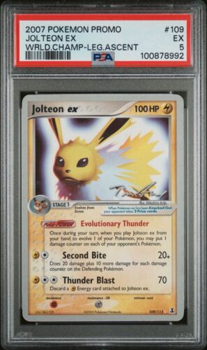 Jolteon ex 109/113 Ultra Rare Pokemon Delta Species 2007 World Championships PSA