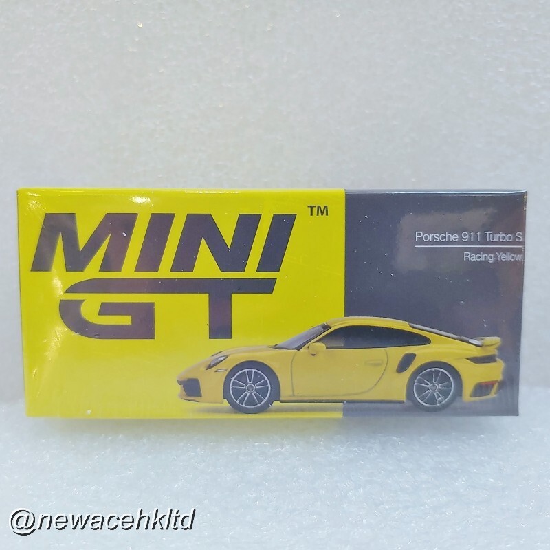Porsche 911 Turbo S Racing Yellow RHD MINIGT 1/64 #MGT00497-R