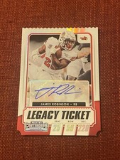 James Robinson 2021 Contenders Draft Legacy Ticket Auto Autograph #8/25