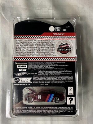 2025 Hot Wheels RLC Redline Club Exclusive 2006 BMW M3 in red | eBay