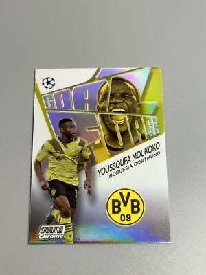 Youssoufa Moukoko 2022-23 Topps Stadium Club Chrome Goal