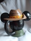 Disney On Ice Mickey Mouse Safari Hat Hinged Flip Top Plastic Mug New Pre-Owned — photo 3