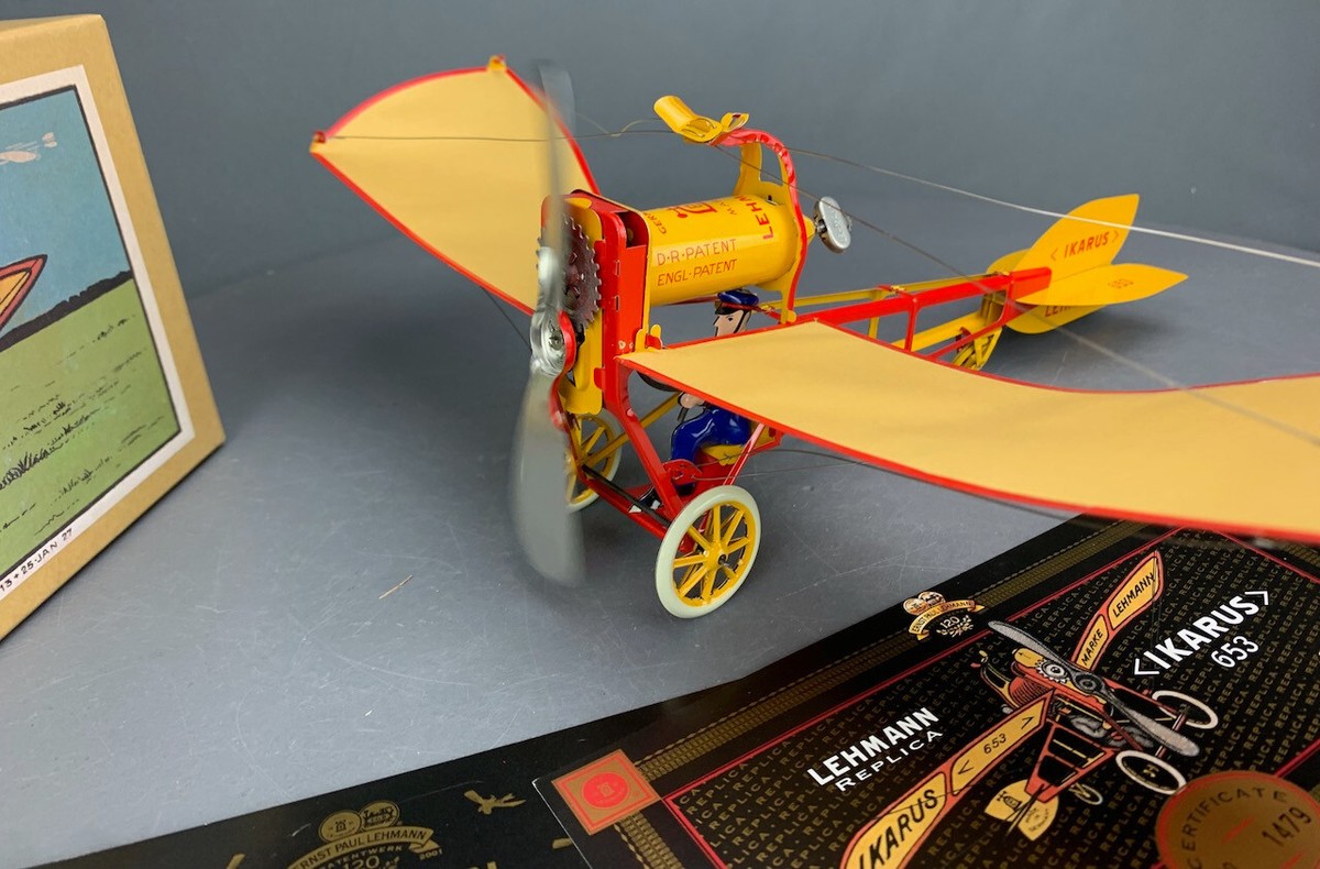 Lehmann Replica 80653 IKARUS 653 Tin Toy Airplane Limited Edition