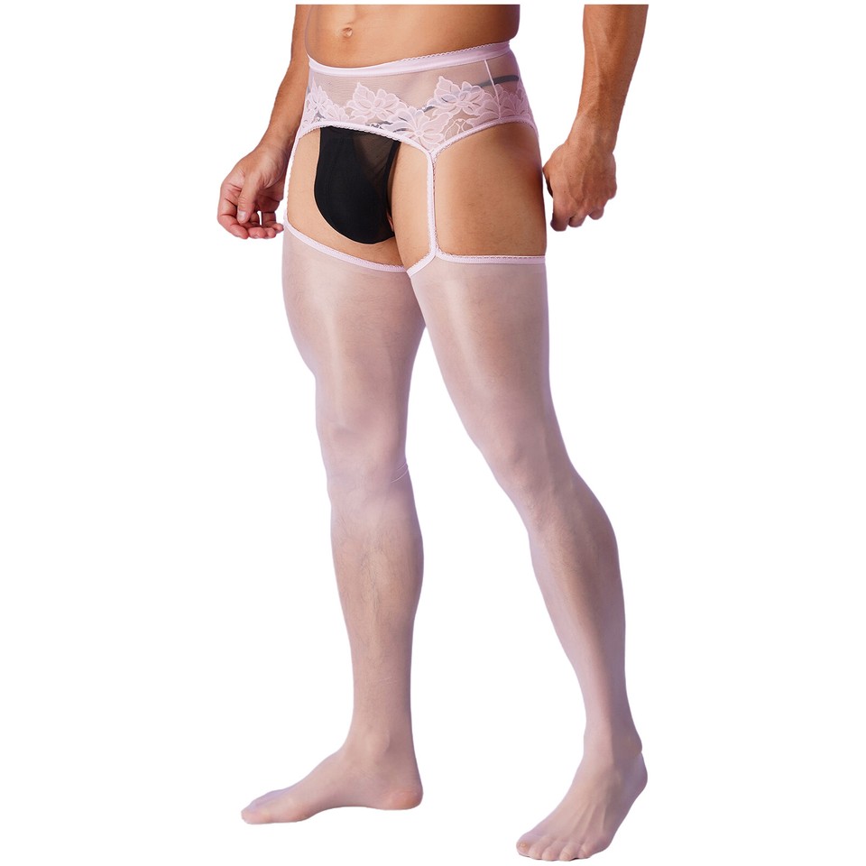 Silky Smooth Sheer Thigh-Highs – Sissy Stockings for Men