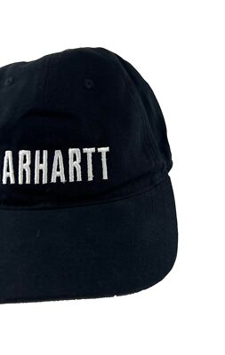 Carhartt Black Canvas Cap FastDry Comfort Block Letters (S07) | eBay