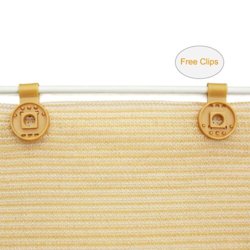 Shatex 90% Sonnenschutz Stoff für Pergola Abdeckung Veranda Vertikal Screen Beige - Bild 2 von 3