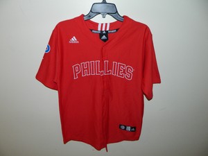 phillies button up jersey