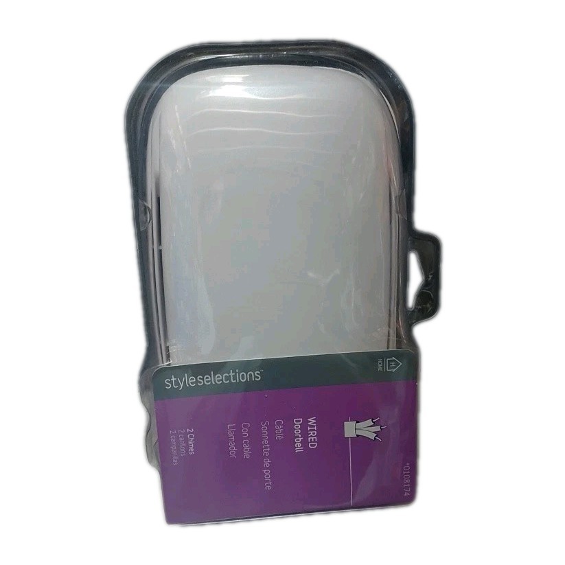  Wired Doorbell with 2 Chimes, Model 0108174, Style Selectio