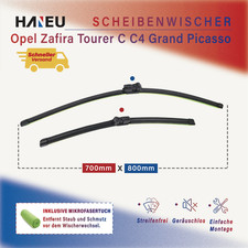 Scheibenwischer vorne SET für Opel Zafira Tourer C C4 Grand Picasso mit Tuch