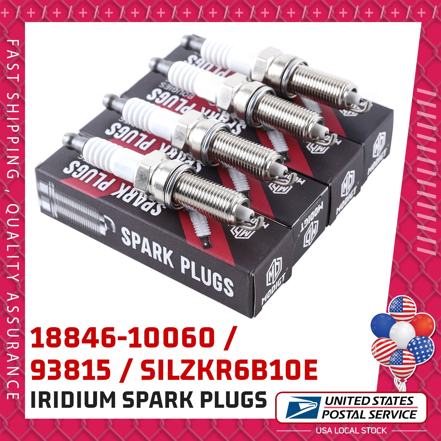 4PCS 18846-10060 SILZKR6B10E Laser Iridium Spark Plugs For Hyundai Kia RIO SOUL