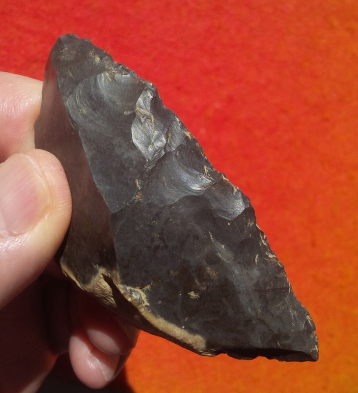 3-3/16" OBSIDIAN BLADE OREGON ARROWHEAD Authentic Projectile Point ARROWHEAD