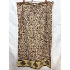 Vintage 90s y2k Floral Maxi Skirt L Tie boho Cottagecore whimsigoth patchwork