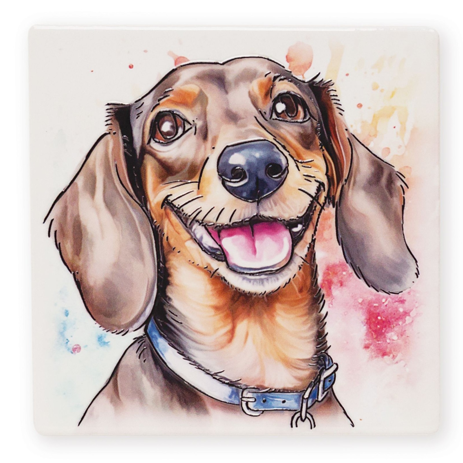 Dachshund Dog Ceramic Drinks Coaster - Arora Gift NEW