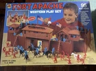 Marx Famous Fort Apache Western Playset 95Pcs #4500 Box 1990
