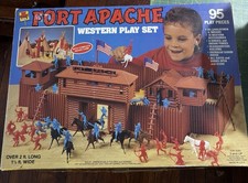 Marx Famous Fort Apache Western Playset 95Pcs 4500 Box 1990