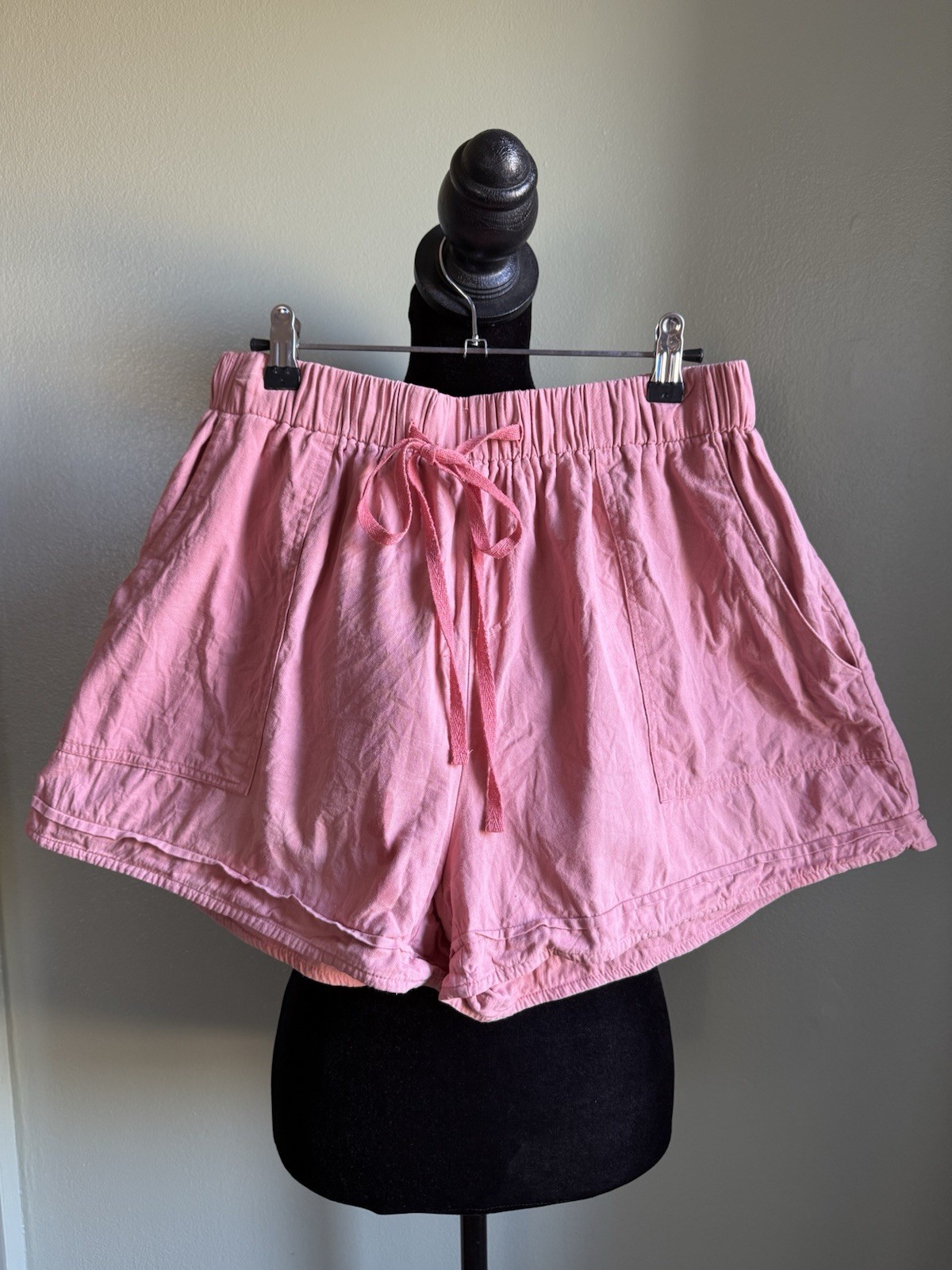 Unbranded Women’s Coral High Waist Drawstring Shorts Size XL