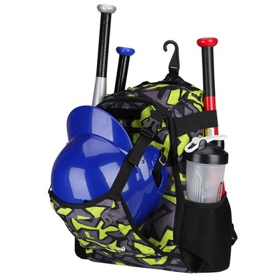 Baseball Bat Bag Backpack, T-Ball & Softball Equipment & Gear for Youth, Larg...