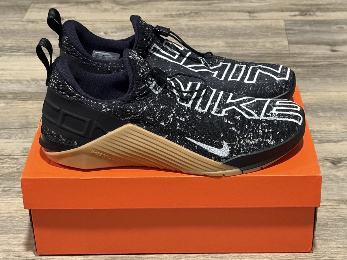 Nike React Metcon Men\'s Training Shoes BQ6044 011 Black White Brown Gum Size 6 Nike React Metcon Mens Running Training Shoes Black White  main image 4