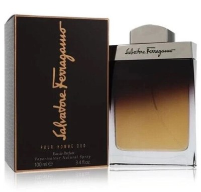 Pour Homme Oud By Salvatore Ferragamo Eau De Parfum Spray 3.4oz 100ml New SEALED