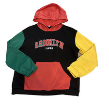 Brooklyn Color-block Youth Boys Hoodie Sweatshirt 1898 Size Medium 11-12
