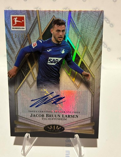 Topps Bundesliga Tier One 2022 Jacob Bruun Larsen Auto /75 TSG Hoffenheim C124
