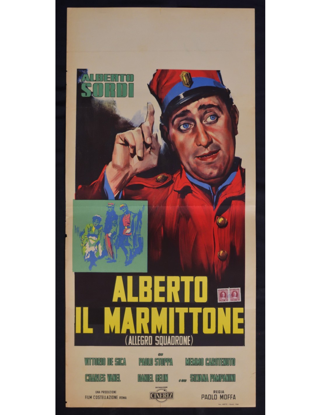 Locandina originale film Allegro squadrone (1954) - Regia di Paolo Moffa