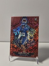 Andru Phillips 2024 Panini Mosaic #362 Rookie New York Giants Red Sparkle RC 