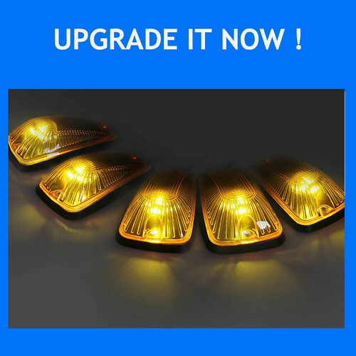 5x Amber LED Cab Roof Running Marker Lights for Peterbilt Kenworth Freightliner - Picture 12 of 12
