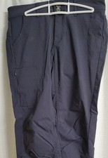 Prana Halle Pant Womens 8 Gray Roll Up Convertible Straight Hiking Pants U10 