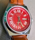 New ListingSeiko 5 Men's Automatic Red Dial Vintage Day Date 6309 5820 Refurbished Watch