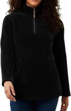 32 Degrees Women's' Quarter Zip Sherpa lined Pullover