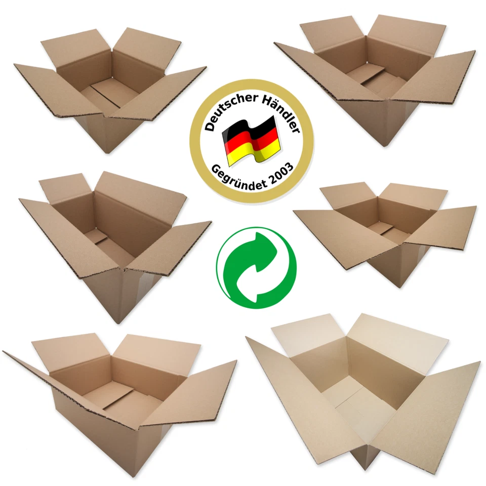 Faltkartons Braune Versandkartons Paket-Verpackungen Schachteln in vielen Größen - Bild 1 von 3