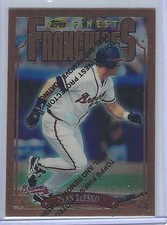 RYAN KLESKO   1996 TOPPS FINEST FRANCHISES  #333  BRAVES