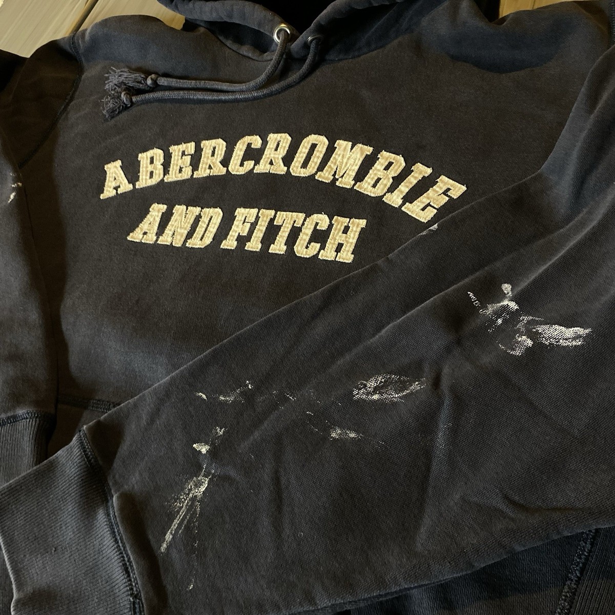 Vintage Y2K Abercrombie Embroidered Arch Logo Blue Heavyweight