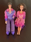 Vintage 1966 Donny And Marie Osmond Barbie Dolls W/ Original Coordinating Outfit