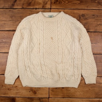 Vintage Blarney Woollen Mills Pullover Pulli XL 80er Grob Fischer Rundhals