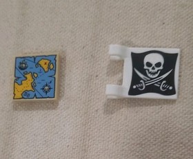 Lego Lot Accessories from 70411 Treasure Island Pirates, Princess Pirate Head+ 