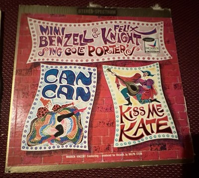 VINYL RECORD LP COLE PORTER CAN CAN / KISS ME KATE BENZEL / KNIGHT DESIGN DLP111