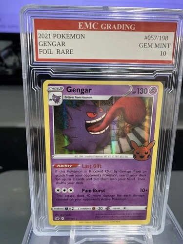 GENGAR 2021 RARE Holo #57/198 Pokemon Card GRADED 10 TCG CCG