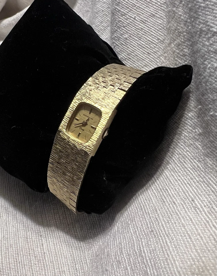 Reloj Mujer Wittnauer Vintage Tono Dorado, Funcionamiento, Batería Nueva Foto 3 de 4